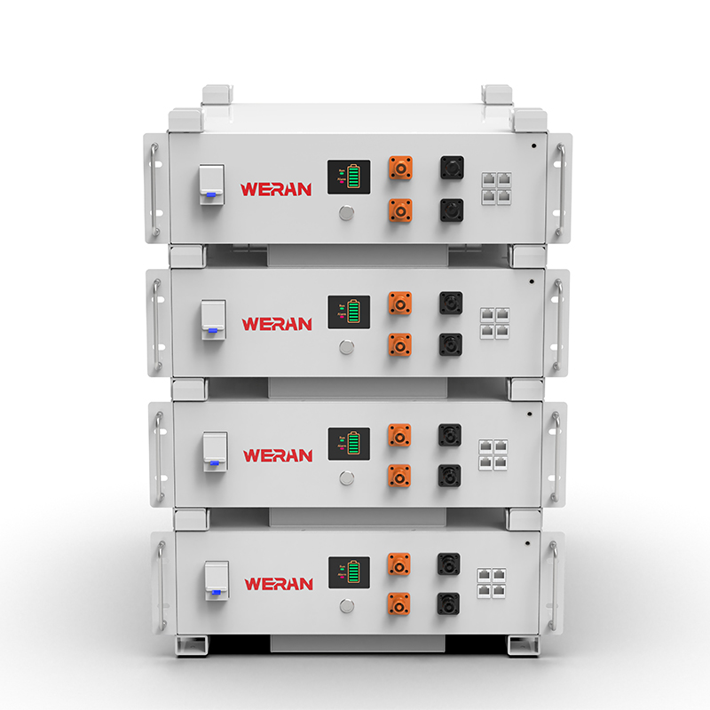 WERAN WRL-48100RW 51,2 V 100 Ah LiFePO4 Rack Battery (5,12 kWh) – 8000 cykli, CAN/RS485, możliwość układania w stosy Home ESS