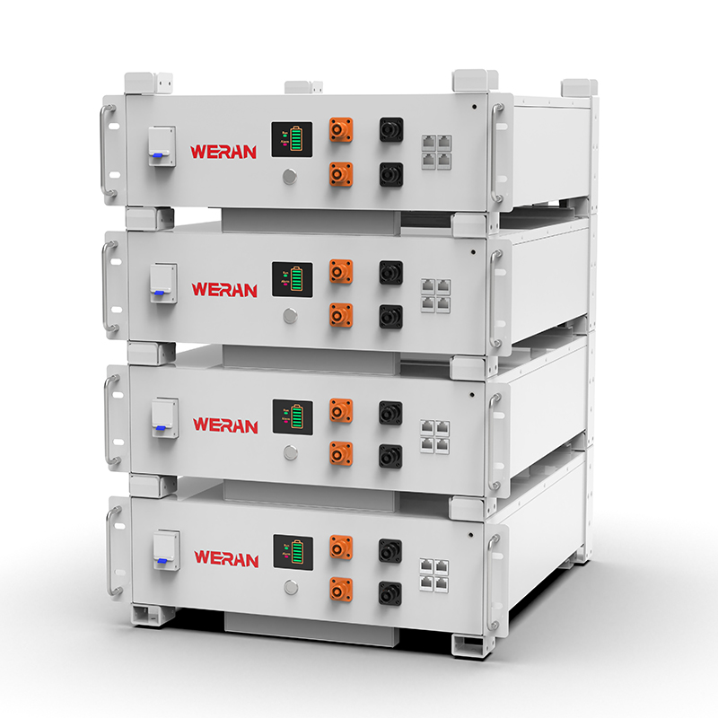 WERAN WRL-48100RW 51,2 V 100 Ah LiFePO4 Rack Battery (5,12 kWh) – 8000 cykli, CAN/RS485, możliwość układania w stosy Home ESS