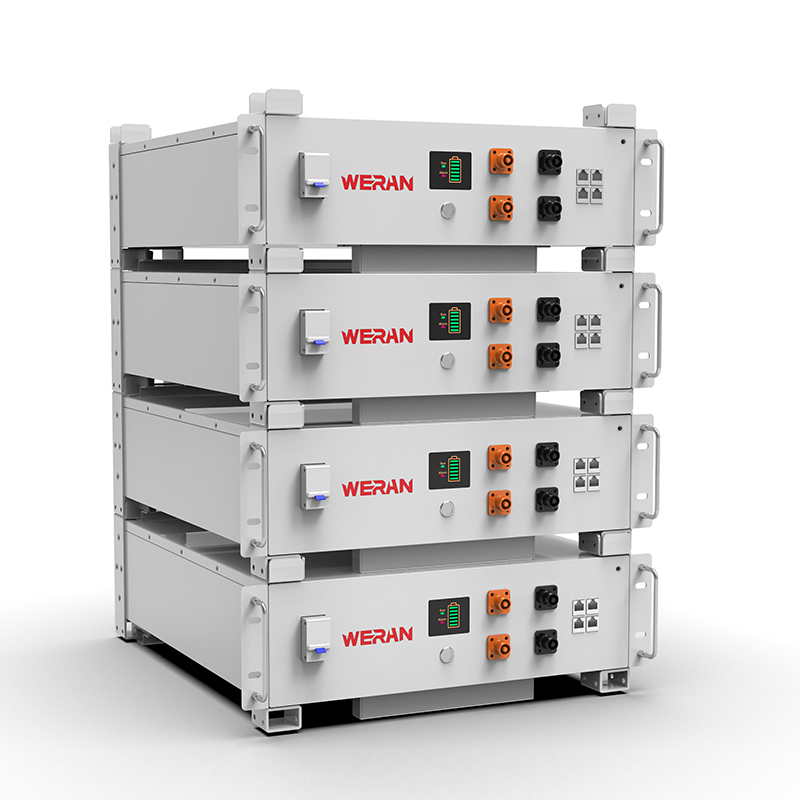 WERAN WRL-48100RW 51,2 V 100 Ah LiFePO4 Rack Battery (5,12 kWh) – 8000 cykli, CAN/RS485, możliwość układania w stosy Home ESS