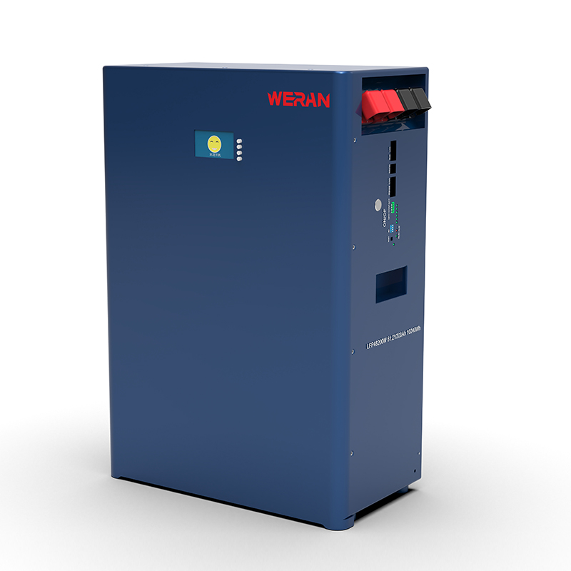 WERAN WRL-48100WB 51,2 V 100 Ah LiFePO4 do montażu na ścianie (5,12 kWh) – IP65, 6000 cykli, zewnętrzne magazynowanie energii słonecznej w domu