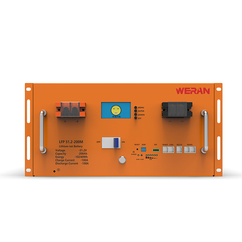 WERAN WRL-48200RO 51,2 V 200 Ah LiFePO4 Rack Battery (10,24 kWh) – 8000 cykli, wysoki prąd, modułowy magazyn energii słonecznej