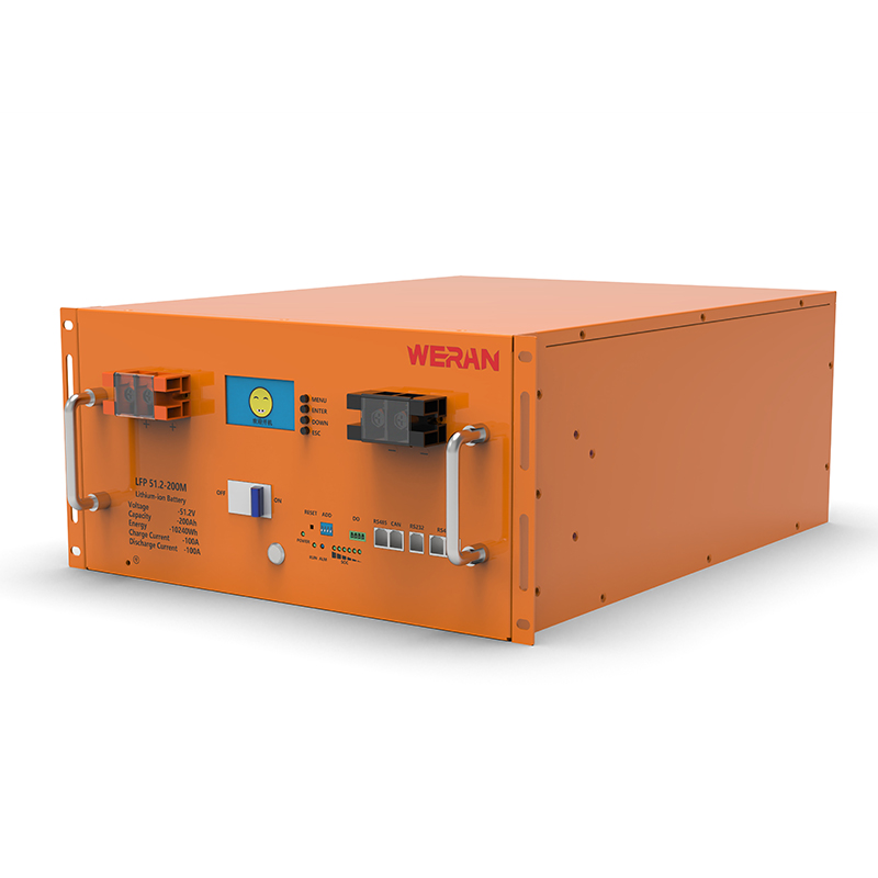 WERAN WRL-48200RO 51,2 V 200 Ah LiFePO4 Rack Battery (10,24 kWh) – 8000 cykli, wysoki prąd, modułowy magazyn energii słonecznej
