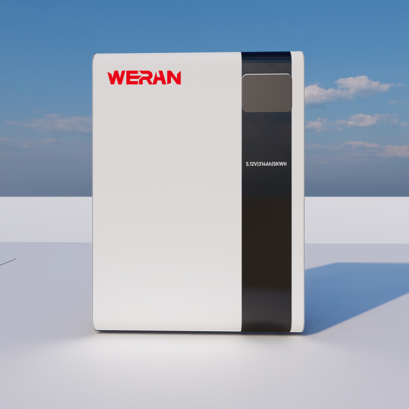 WERAN 51,2 V 100 Ah 5,12 kWh Naścienny akumulator LiFePO4 do mieszkaniowego magazynowania energii słonecznej